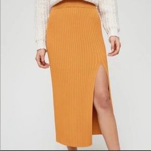 ARITZIA (WILFRED) KNIT SLIT SKIRT